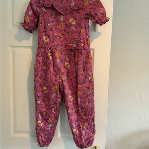 Janie and Jack Floral Pink Jumpsuit